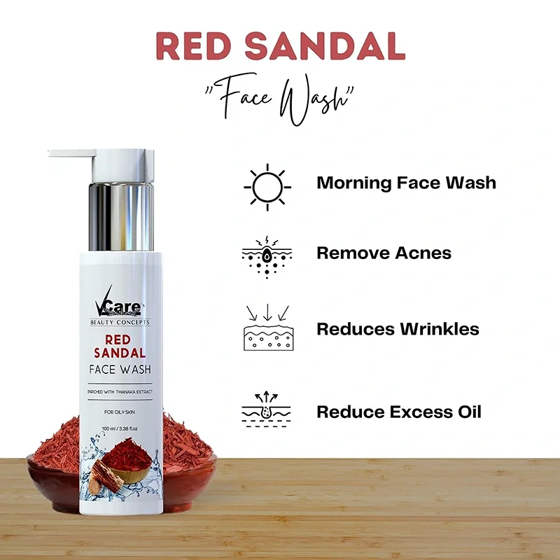 red sandal face wash combo